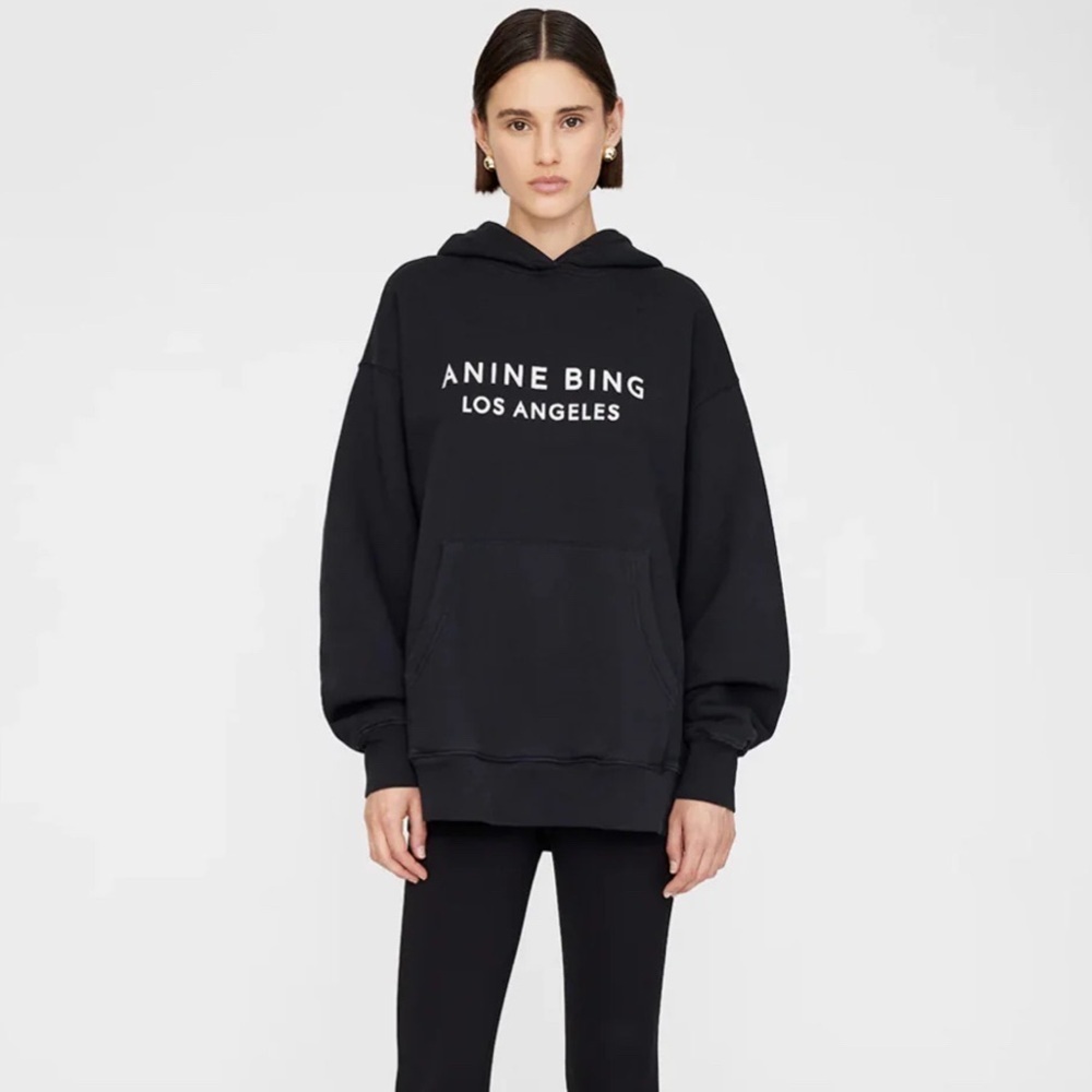 Anine Bing Black Alto hoodie size XS NWT
